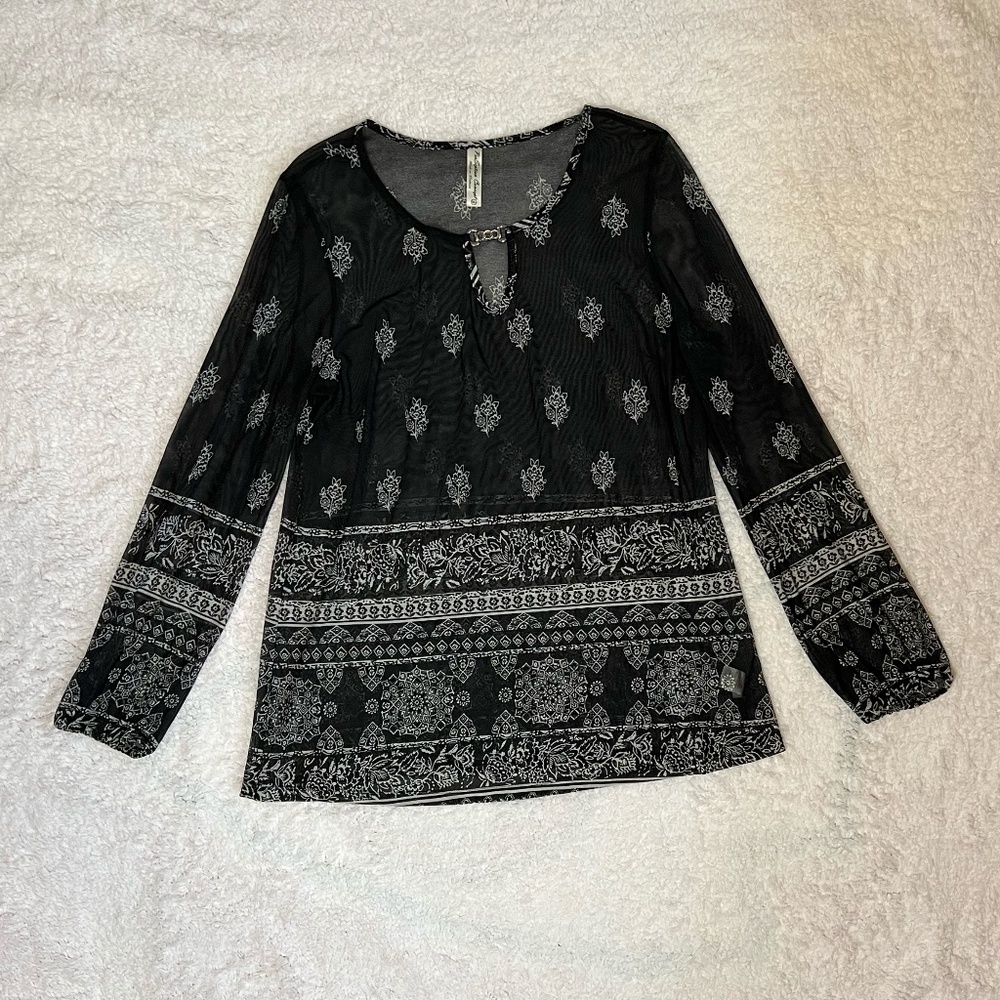 Sheer Mesh Tunic